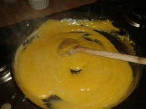 roux and egg yolks